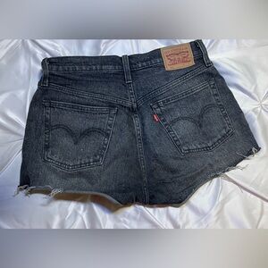 Levi's Women's Dark Gray Jean Shorts